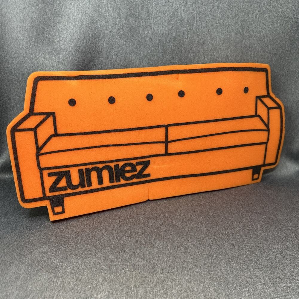 Vintage Zumiez Couch Tour Orange Foam Finger Hand Promo Skateboard Collectible